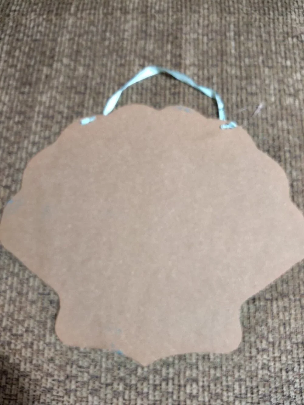 PINK SEASHELL WITH BLUE TROPICAL FISH BEACH PARTY LUAU DECORATIVE WALL SIGN